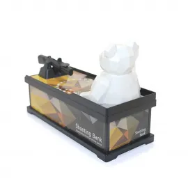 Eğlenceli Ayıcıklı Atış Bankası Kumbara: Çocuklar ve Yetişkinler İçin Dekoratif Masaüstü Oyun