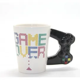 Oyun Severlere Özel Nostaljik Game Over Pixel Art Temalı Porselen Kupa Bardak