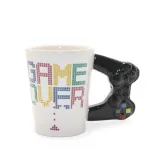 Oyun Severlere Özel Nostaljik Game Over Pixel Art Temalı Porselen Kupa Bardak