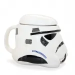 Star Wars Stormtrooper Kask Tasarımlı Kapaklı Porselen Kupa Bardak Koleksiyonluk Hediye