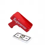 Supreme Kırmızı Para Saçma Makinası Parti Oyunu Eğlencesi Sahte Dolar Fırlatıcı Oyuncak