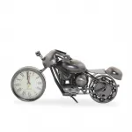 Dekoratif Metal Motosiklet Masa Saati | Vintage Endüstriyel Tasarım Biblo Obje