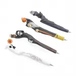 Sanatsal Tasarım Cadılar Bayramı Konseptli Polyester Tükenmez Kalem – Benzersiz Ofis ve Okul Aksesuarı