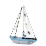Deniz Temalı Marin Ahşap Yelkenli Gemi Biblo – Ev Ofis Dekoratif Figür Alk2448
