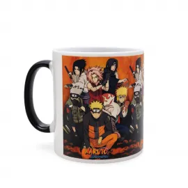 Anime Hayranları İçin Özel Porselen Isıya Duyarlı Naruto Karakterleri Renk Değiştiren Kupa Bardak