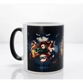 Porselen Demon Slayer Manga Anime Karakterli Sıcakta Renk Değiştiren Kupa Bardak