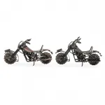 El Yapımı Metal Bilyeli Büyük Boy Motosiklet Biblo | Dekoratif Ev ve Ofis Figürü