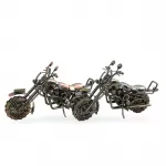 El Yapımı Metal Bilyeli Motor Biblo | Büyük Boy Otantik Dekoratif Figür Obje