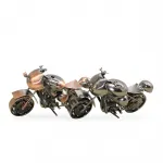 Dekoratif Metal Bilyeli Motor Figürü | Orta Boy El Yapımı Klasik Biblo