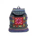 Otantik Kilim Desenli El Dokuma Etnik Sırt Çantası | Şık ve Renkli Günlük Kullanım