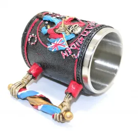 Iron Maiden Eddie Paslanmaz Çelik Kupa Bardak | Dekoratif Heavy Metal Tankard