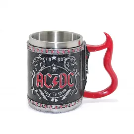 AC/DC Back in Black Lisanslı Paslanmaz Çelik Kupa Bardak – Özel Tasarım Rock Müzik Hediye