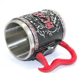 AC/DC Back in Black Lisanslı Paslanmaz Çelik Kupa Bardak – Özel Tasarım Rock Müzik Hediye