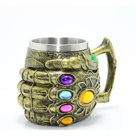 Marvel Evreni Thanos Infinity Gauntlet Paslanmaz Çelik Koleksiyonluk Kupa Bardak