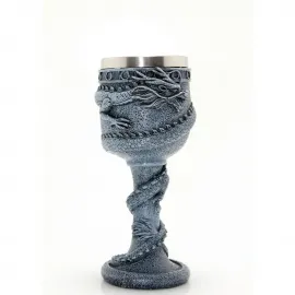 Fantastik Ejderha Tasarımlı Paslanmaz Çelik Dekoratif Kadeh Bardak | Mistik Atmosfer Oluşturun