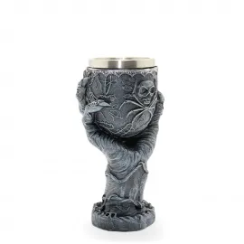 Gotik El Tasarımı Paslanmaz Çelik Kadeh Bardak | Fantastik Dekoratif İçecek Bardağı