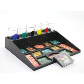 Arkadaşlarla Eğlenceye Özel Renkli Shot Bardaklı Yetişkin Parti İçme Oyunu Seti