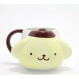 Sanrio Pompompurin Sevimli Köpek Figürlü 3D Tasarım Seramik Kupa Bardak Koleksiyonluk