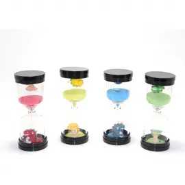 Dekoratif 10 Dakika Renkli Kum Saati Çocuklar ve Çalışma Odaları İçin Zamanlayıcı