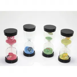 Eğlenceli Dinozor ve Mantar Figürlü 3 Dakika Renkli Kum Saati Çocuk Odası Dekorasyonu