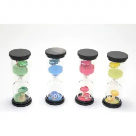 Eğlenceli Canlı Renkli 10 Dakikalık Kum Saati Zamanlayıcı & Dekoratif Biblo