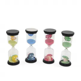 Eğitici ve Dekoratif 5 Dakika Kum Saati | Çocuk Odası ve Çalışma Alanları İçin Renkli Figürlü Zamanlayıcı