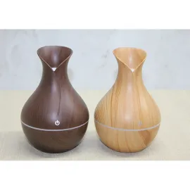 Doğal Ahşap Desenli Ledli Ultrasonik Buhurdanlık Difüzörü | Oda Nemlendirici