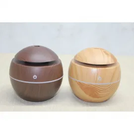 Ortam Havasını Değiştiren Ahşap Görünümlü USB LED Işıklı Ultrasonik Buhurdanlık Difüzör
