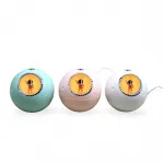 Ay Temalı LED Işıklı Astronot Figürlü USB Buhurdanlık & Nemlendirici Difüzör (Mint, Pembe, Beyaz)