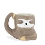 Sevimli Tembel Hayvan Tasarımlı Porselen Kupa Bardak – Keyifli Kahve Molaları İçin İdeal Hediye