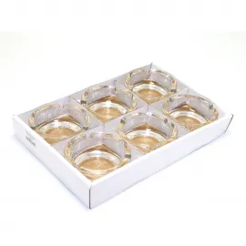 Şık Şeffaf Cam Küllük | Ev ve Ofis İçin Dayanıklı Yuvarlak Tasarım 10 cm