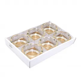 Şık Şeffaf Cam Küllük | Ev ve Ofis İçin Dayanıklı Yuvarlak Tasarım 10 cm