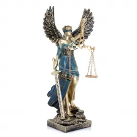 Kanatlı Adalet Biblosu: Hukuk Bürosu ve Ev Ofisleri İçin Şık Dekoratif Figür