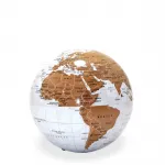 Dekoratif Masa Üstü Dönen Dünya Küresi - Ev ve Ofis İçin Şık Coğrafya Öğrenme Aracı Hediye Fikri