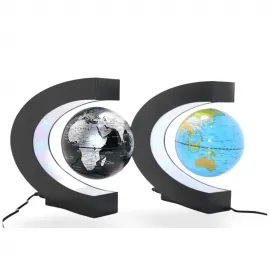 Levitasyonlu Manyetik LED Işıklı Dünya Küre | Masaüstü Dekoratif Haritalı Dünya Globe
