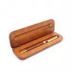 Doğal Ahşap Özel Tasarım Kutulu Tükenmez Kalem – İş Hediyesi ve Ofis Aksesuarı