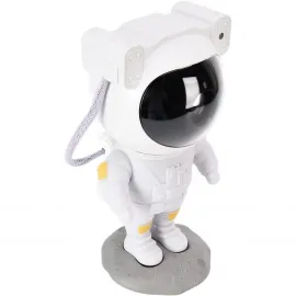 Ay Standlı Astronot Şarjlı Galaksi Yıldız Projektör Lambası ve Gece Aydınlatması