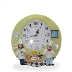 Şef Aşçı Figürlü Dekoratif Duvar Saati - Mutfak Temalı Polyester Biblo Saat 29 cm
