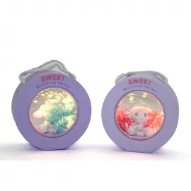 Cinnamoroll Temalı Pil Kumandalı Masaüstü LED Dekoratif Lamba | Romantik Gece Işığı