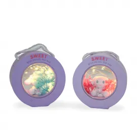 Cinnamoroll Temalı Pil Kumandalı Masaüstü LED Dekoratif Lamba | Romantik Gece Işığı