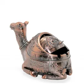 Otantik İşlemeli Metal Deve Küllük: Şık Dekoratif Biblo ve Fonksiyonel Ev Aksesuarı