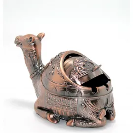 Otantik İşlemeli Metal Deve Küllük: Şık Dekoratif Biblo ve Fonksiyonel Ev Aksesuarı