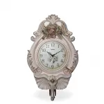 Evinize Asalet Katan Fil Temalı Dekoratif Duvar Saati – Polyester, El İşçiliği, Şık Gül Detayları