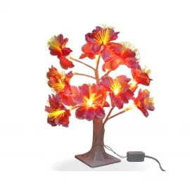 Ev ve Ofis İçin Büyüleyici Pembe Led Işıklı Dekoratif Çiçek Ağacı Aydınlatması 35 Cm