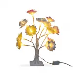 Büyüleyici Dekoratif LED Işıklı Fiber Optik Çiçek Ağacı Masa Lambası ve Ambiyans Aydınlatma