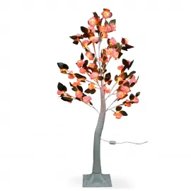 Romantik Ambiyans Sunan Pembe Güllü Led Işıklı Dekoratif Ağaç Aydınlatma Objeleri