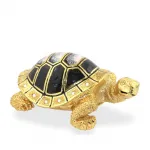 Parlak Swaroski Taşlarla Süslü Lüks Kaplumbağa Figürü – Zarif Ev Dekorasyonu