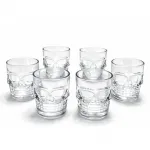 6 Adet Kurukafa Tasarımlı Cam Shot Bardağı | Parti ve Özel Anlar İçin Şık Sunum