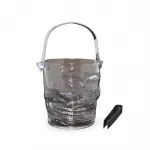 Şık Cam Kurukafa Buz Kovası ve Metal Buz Maşası ile Partilerinize Havalı Dokunuş Katın