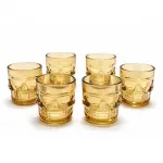 Partilerin Vazgeçilmezi: 6'lı Kurukafa Desenli Amber Cam Shot Bardağı Şıklığı